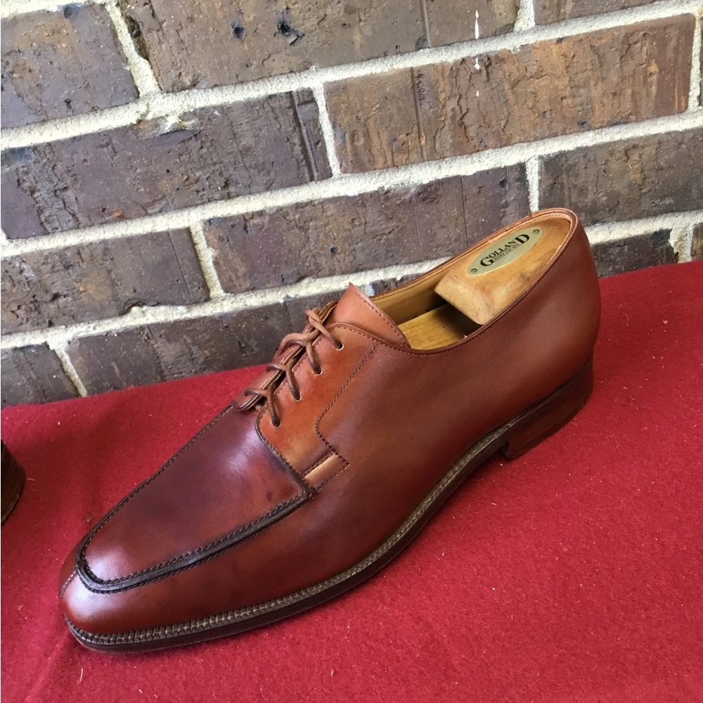 Polo by Ralph Lauren Men's Chestnut Brown Leather Derby Shoes